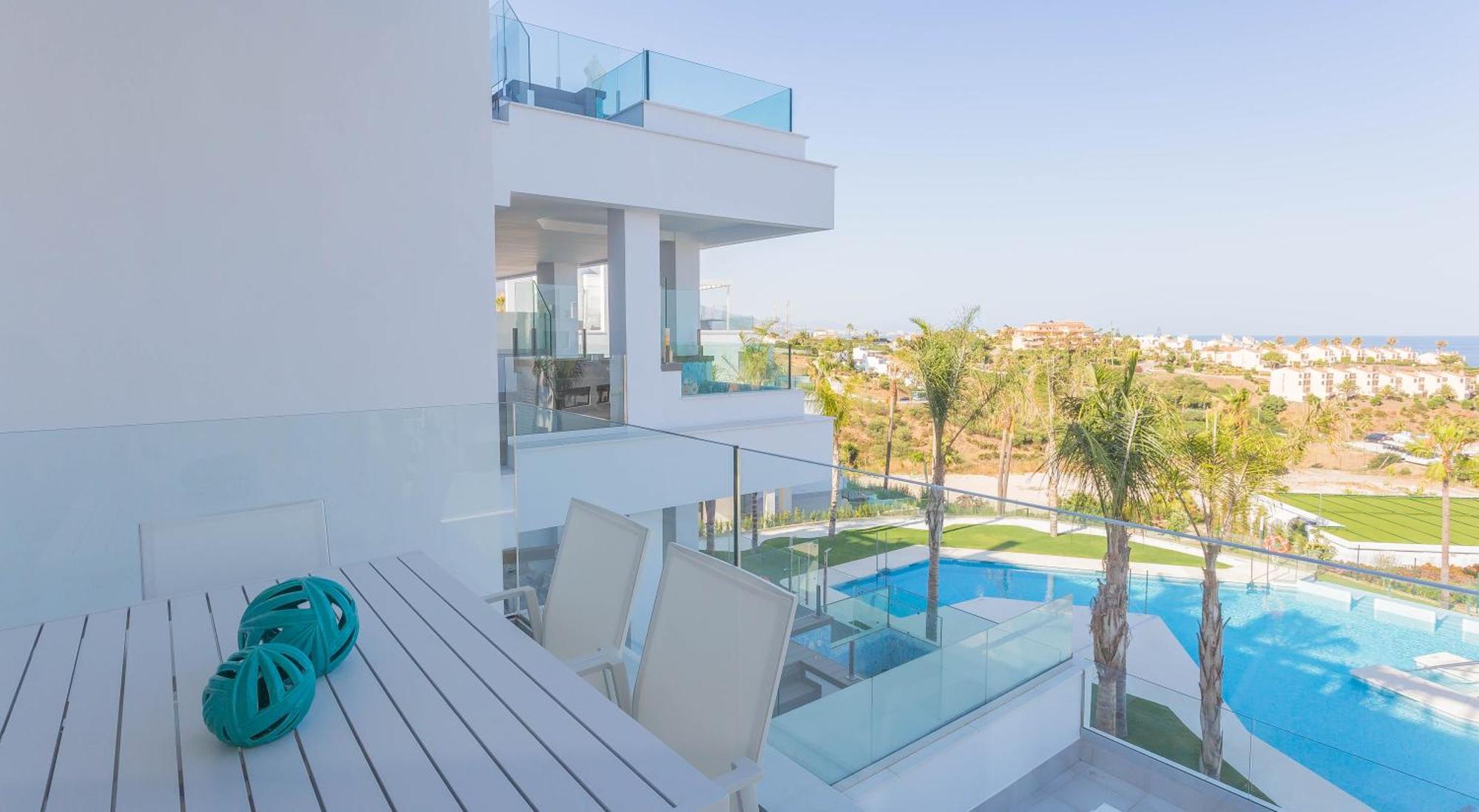 Appartamento Luxury 2Br Seaviews - Santa Barbara Heights Fuengirola Esterno foto